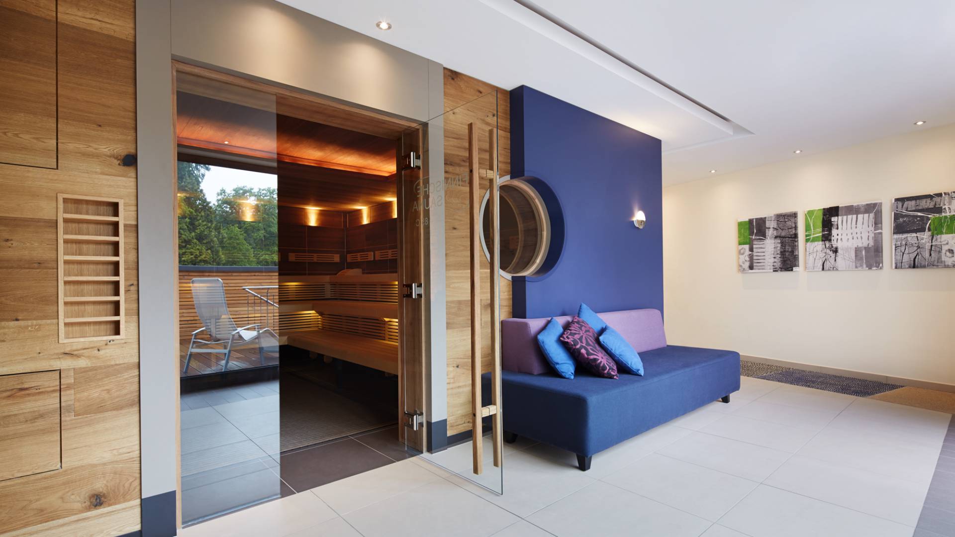 Finnische Sauna Wellnessbereich